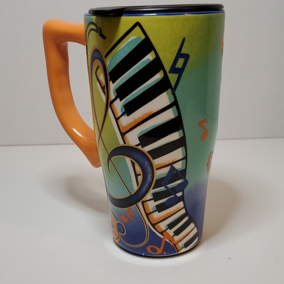 Multicolored Musical Glass Coffee Cups - Picture 2 of 4